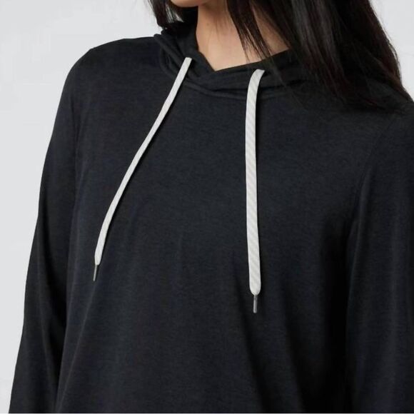 VUORI halo essential hoodie in black heather Small NWT $115 - Picture 4 of 9